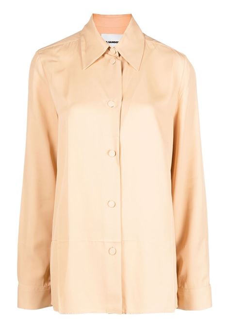 Beige button-up shirt - women JIL SANDER | J04DL0005J65004239